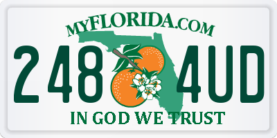 FL license plate 2484UD