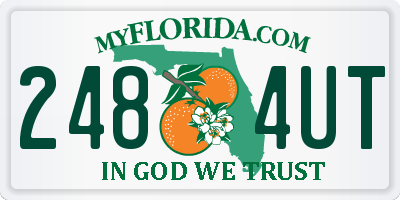 FL license plate 2484UT