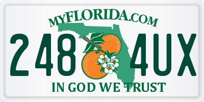 FL license plate 2484UX