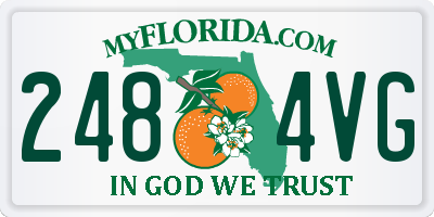 FL license plate 2484VG