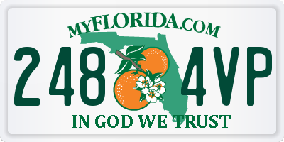 FL license plate 2484VP