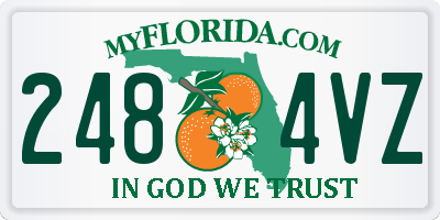 FL license plate 2484VZ