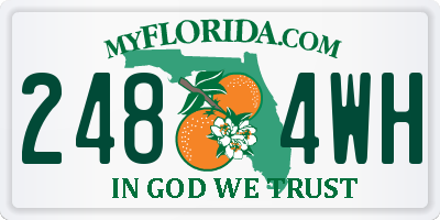 FL license plate 2484WH