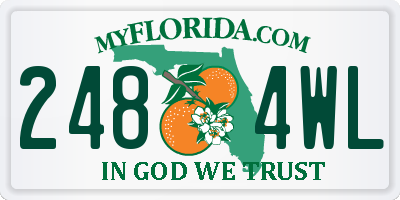 FL license plate 2484WL