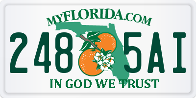FL license plate 2485AI