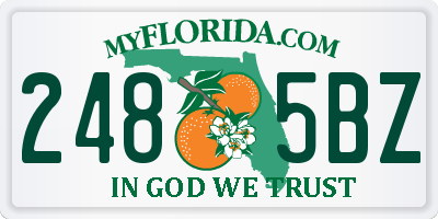 FL license plate 2485BZ