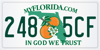 FL license plate 2485CF