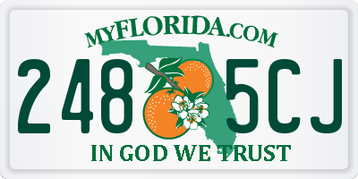 FL license plate 2485CJ