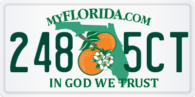 FL license plate 2485CT