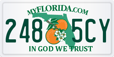 FL license plate 2485CY