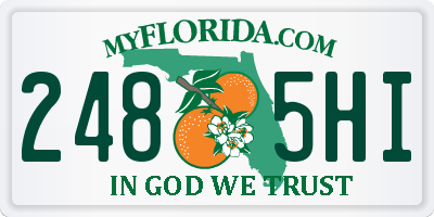 FL license plate 2485HI