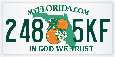 FL license plate 2485KF