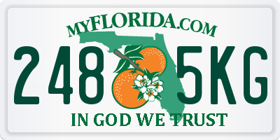 FL license plate 2485KG
