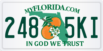 FL license plate 2485KI