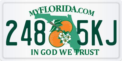 FL license plate 2485KJ