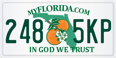 FL license plate 2485KP
