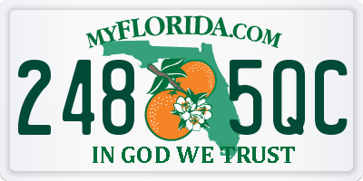 FL license plate 2485QC