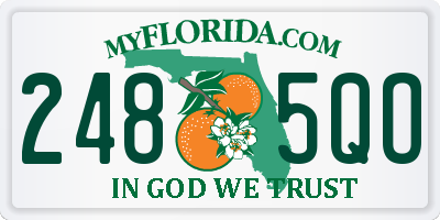 FL license plate 2485QO