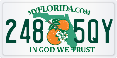 FL license plate 2485QY