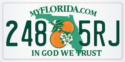 FL license plate 2485RJ