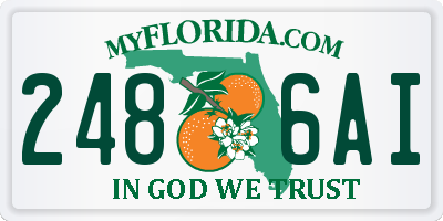 FL license plate 2486AI