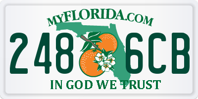 FL license plate 2486CB