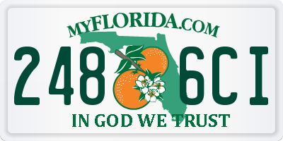 FL license plate 2486CI