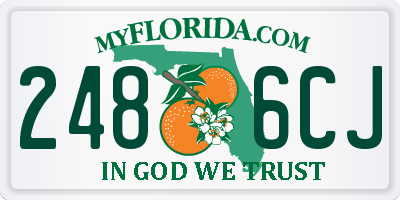 FL license plate 2486CJ