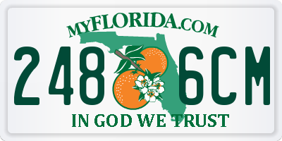 FL license plate 2486CM