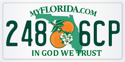 FL license plate 2486CP