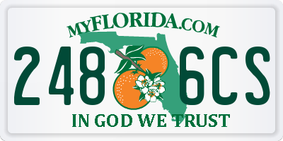 FL license plate 2486CS