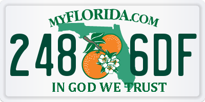 FL license plate 2486DF