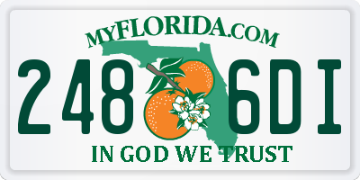 FL license plate 2486DI