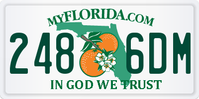 FL license plate 2486DM