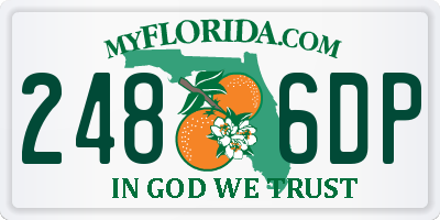 FL license plate 2486DP