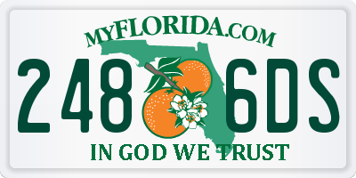 FL license plate 2486DS