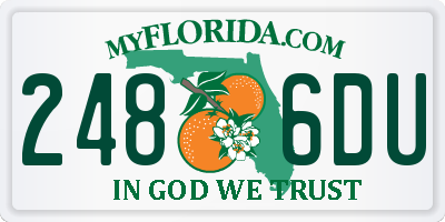 FL license plate 2486DU