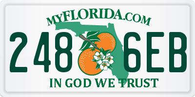 FL license plate 2486EB