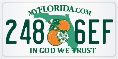 FL license plate 2486EF