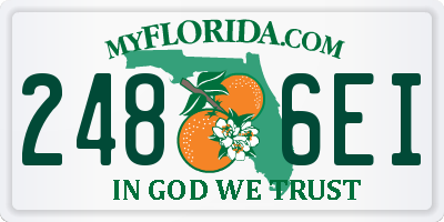 FL license plate 2486EI