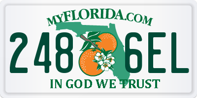 FL license plate 2486EL