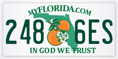 FL license plate 2486ES