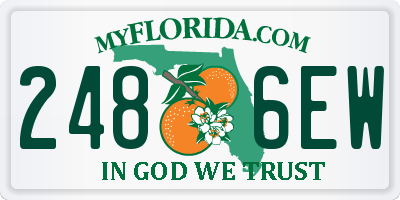 FL license plate 2486EW