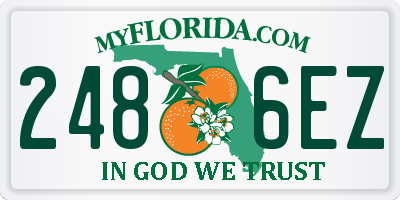 FL license plate 2486EZ