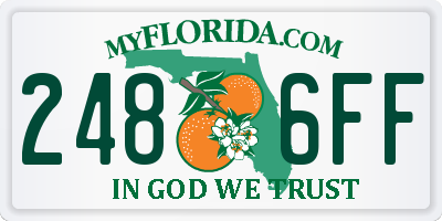 FL license plate 2486FF