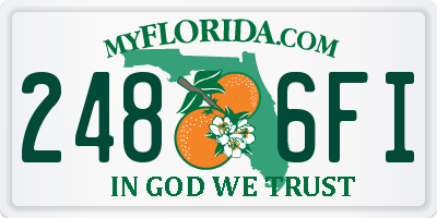 FL license plate 2486FI