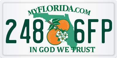 FL license plate 2486FP