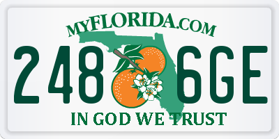 FL license plate 2486GE