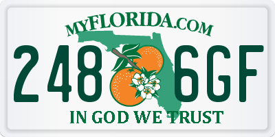 FL license plate 2486GF