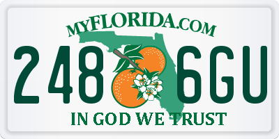 FL license plate 2486GU